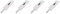 4X 600-6000Mhz Flexible Bend Router Without 2G 3G GSM GPRS 4G 5G High Gain LTE Signal Amplifier 40 DBi WiFi Antenna White A