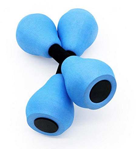 LOSOO Agua - 1 par Mancuernas para Ejercicios acuáticos,Fitness Ejercicio aeróbico Espuma Mancuernas Piscina Deportes EVA Espuma Mancuernas Conjunto Agua Fitness Equipo para