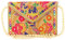 Craft Trade Rajasthani Mini Clutch-Taschen für Frauen Indisch Jaipuri-Kunst Clutch Handtasche für Damen Handbestickte Clutch Umhängetasche für Hochzeits Party und Geschenke - Elfenbein