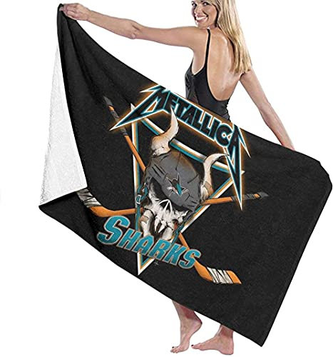 BAAROO Metallica Mikrofaser-Strandtuch, 80 x 130 cm, Sandfrei, Flauschig, Schnell Trocknend, Klassisch, für Erwachsene