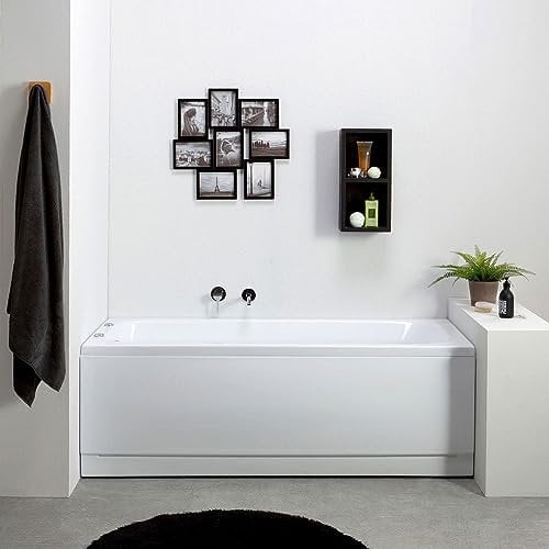 Vasca da bagno con idromassaggio rettangolare in acrilico bianco Ester