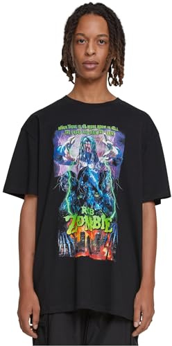 Mister Tee Herren T-Shirt Upscale X Rob Zombie Heavy Overize Tee Black L