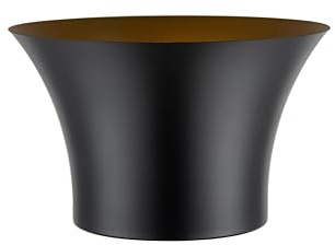 Morleos Sektkühler XXL 13 Liter Schwaz Edelstahl 35,5 x 22 cm | Flaschenkühler Weinkühler Champagnerkühler Eiswürfelbehälter Eiseimer Champagnerschale Barzubehör Geschenk für Frauen