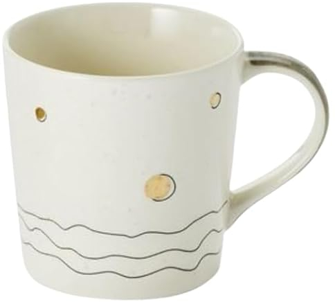 Cha Cult teemando® Becher Sinje Keramik mit Goldauflage 0,4 l H 9,7 cm, Ø 8,7 cm
