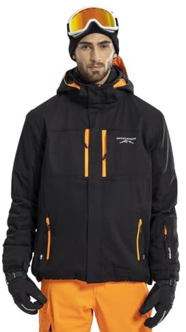 Swedemount St. Anton Jacke SR Skijacke – atmungsaktiv, wasserdicht, winddicht mit Belüftungsreißverschluss, RECCO, Kapuze, Taschen, Schneefang für Herren