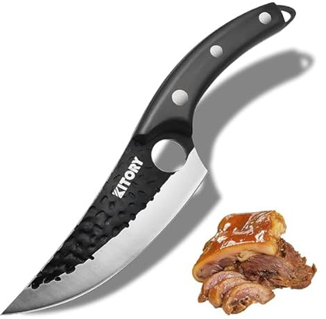 Kitory Kochmesser Küchenmesser Scharf Wikinger Messer Profi Chefmesser Fleischmesser Outdoor Messer für Camping Grill BBQ