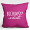 Huuraa Kissen Bochum verliebt Deko Couchkissen mit Füllung 40x40cm Fuchsia mit Namen deiner Lieblingsstadt in Nordrhein-Westfalen Geschenk Idee für Freunde und Familie