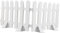 Ipetboom 2 Pièces Clôture en Plastique Blanc pour Décor De Cour et Jardin - Palissade Bordure Blanche pour Pelouse et Fleurs