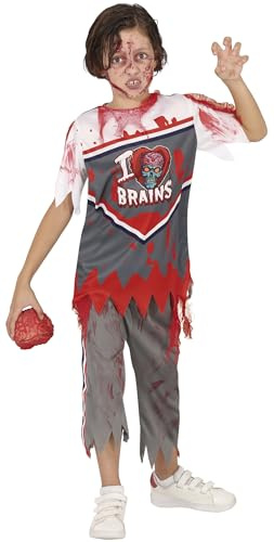 FIESTAS GUIRCA Zombie Quarterback kostym för pojkar - Rugby American Football High School Uniform - Halloween kostymer för pojkar