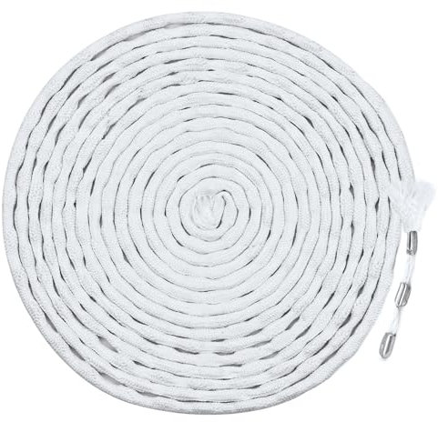 Ruban de Plomb pour Rideaux 10 m - Chaîne Lourde 45 g/m - Cordon pour Suspension Lisse et Plis Parfaits - Tissus, Moustiquaire