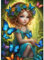 QINRUBB Fee Diamond Painting Erwachsene, 5D Schmetterling Diamant Painting Bilder Anfänger, DIY Fantasie Runder Vollbohrer Diamanten Malerei Stickerei Kreuzstich Geschenke Home Wand Dekor 30x40cm