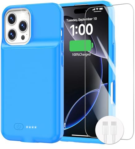 Coque de batterie pour iPhone - Chargeur de batterie portable de 6,3