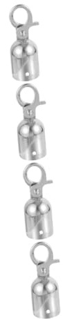 OKUMEYR 4stücke Edelstahl Seil-endstopper Mit Haken Langlebiger Kordelstopper Für Geländer Rostfrei Und Robust Für Absperrungen Und Stangen Kleine Ausführung