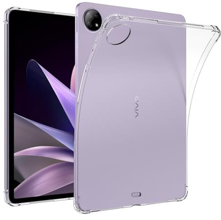 AKABEILA Hülle für Huawei MediaPad M5 lite 10.1 Inch Schlank Leicht Schutzhülle Transparente Weicher TPU Hülle mit Stoßfest Verstärkte Ecken