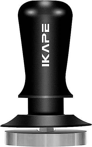 IKAPE 53.3mm Espresso Tamper, Premium Barista Coffee Tamper with Calibrated Spring Loaded, 100% Flat Stainless Steel Base Tamper Fits for Breville Series 54mm Portafilter Basket