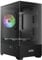 GAMDIAS Aura GC9M ARGB M-ATX Micro Tower PC-Gehäuse, Nahtloses Seitenteil aus Gehärtetem Glas, 3 Integrierte 120-mm-ARGB-Lüfter, Werkzeuglose Montage, Magnetischer Staubfilter, Schwarz