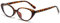LJCZKA Ovale Blaulichtfilter Brille Damen Herren Katzenauge Computerbrille Ohne Stärke Kleine Cateye y2k Brille Anti-Müdigkeit für Handy, PC und TV (Leopard, 0.0, x)