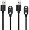 XIMAND Paquete de 2 cables de carga magnéticos de repuesto para auriculares inalámbricos de natación de conducción ósea, cable de carga USB para bandas inteligentes de interfaz cuadrada de 4 pines y