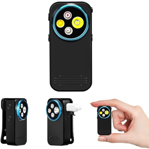 Upgraded EDC Flashlight Clip-on Light, 600 Lumens Rechargeable with Type-C Charging, 4 Light Super Bright Pocket Flashlight with Magnetic Base for Camping, Cycling, Headlamp Use, Safety Warning