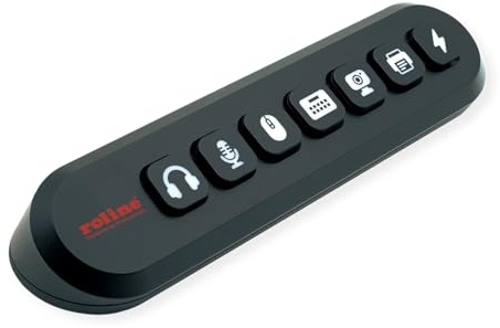 ROLINE USB 3.2 Gen 1 Hub, 7fach, austauschbare Tasten, Typ-A-Anschlusskabel