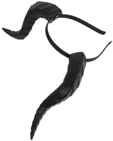 VALICLUD Stirnband Mit Abnehmbaren Monsterhörnern Schwarzes Stirnband Für Halloween Gotisches Haarreif-design Leicht Und Komfortabel Für Erwachsene Und Jugendliche