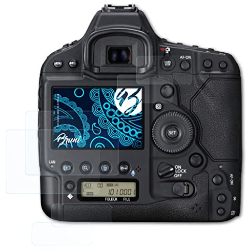 Bruni Schutzfolie kompatibel mit Canon EOS 1D X Mark II Folie, glasklare Displayschutzfolie (2er Set)