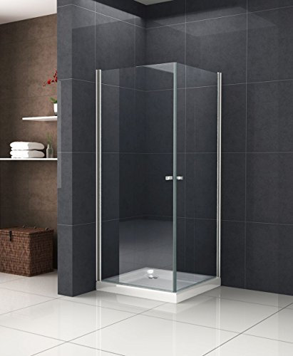 Duschkabine DETO 80 x 80 x 190 cm ohne Duschtasse