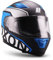 Soxon® ST-1000 Race „Blue“ · Integral-Helm · Full-Face Motorrad-Helm Roller-Helm Scooter-Helm Cruiser Sturz-Helm Sport Urban MTB · ECE 22.05 Sonnenvisier Schnellverschluss Tasche L (59-60cm)