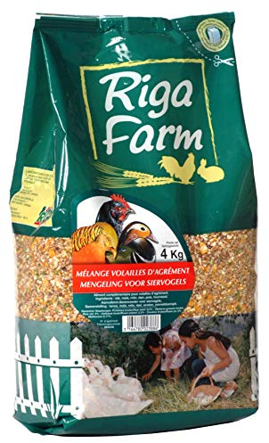 Riga - Menu Volaille Agrement - Mélange De Graines Et Céréales - Riche en Vitamines Et Minéraux - Sain Et Nutritif - Élaboré par des Vétérinaires Et Nutritionnistes - 4 kg