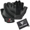FlexOne Fitness 2019 Premium Handschuhe für Damen und Herren mit Zuglaschen für FitnessstudioHomeWorkouts, Crossfit, GewichthebenTraining, Training und Crossfit Schützen Sie Ihre Hände!, schwarz,