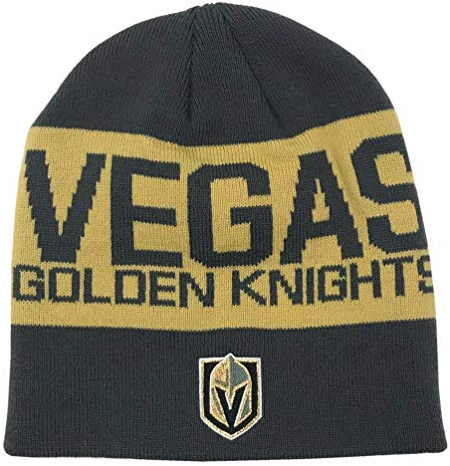 adidas Vegas Golden Knights 2019/20 Coach Beanie NHL Wintermütze, One Size