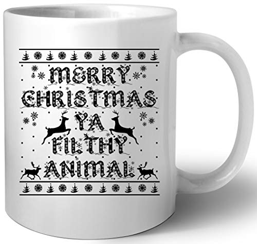 Merry Christmas Ya Filthy Animal Ceramic Mug