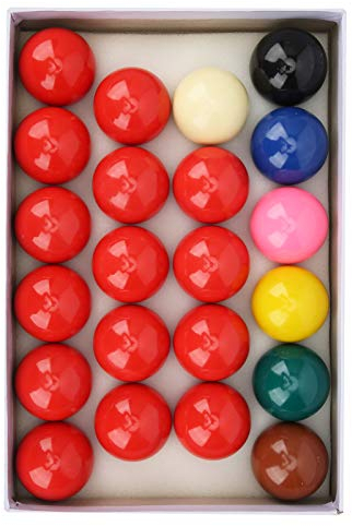 Snooker Balls Set, 22 Stück 2,1 Zoll Snooker Resin Billardkugeln Set Billard Billardtisch Bälle für Official Game Ball/Britisches Billard
