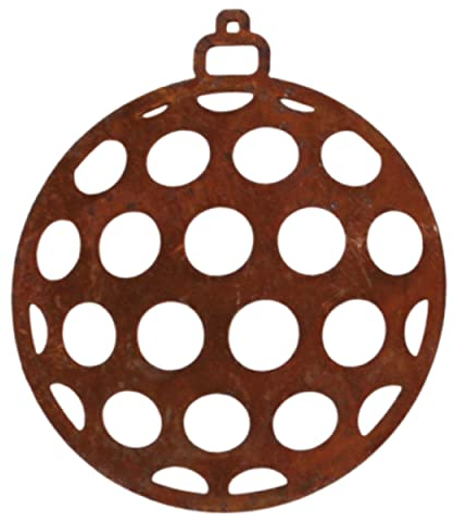 Rostikal Rost Deko Christbaumschmuck 7 cm Geschenkanhänger Vintage Adventskranz Deko