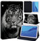 Animal Printed FINDING CASE Fit Huawei MediaPad T3 10 9.6 Leather Cover - PU Flip Leather Smart Lightweight Shell Stand Cover Case for Huawei MediaPad T3 10 9.6 (Tiger)