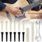 skytowards 12 PCS Chevilles pour Guitares, 2 Sillets de Chevalet avec 1 Chevilles Extracteur Outil, Remplacement Broches de Pont de Guitare pour 6 Cordes Guitares Acoustique/Folk/Classique