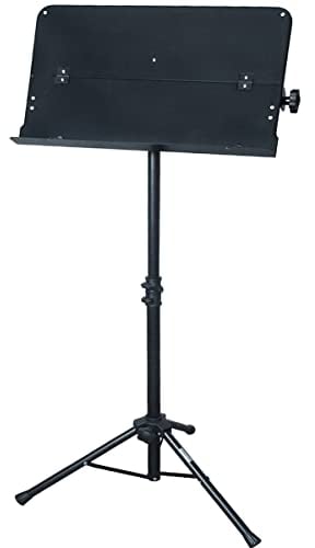 keepdrum MUS021 Professional Orchester-Notenpult Notenständer Schwarz klappbar
