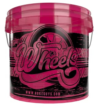 Nuke Guys Seau de lavage de voiture, 13,5 l, transparent, pour lavage de voiture, seau à main, nettoyage extérieur, accessoires pour lavage de voiture, moto, vélo