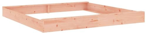 vidaXL Sandkasten, Quadratisch Sandkiste mit Sitzen, Sandbox mit bodenlosem Design, Holz Spielzeug für Garten Outdoor, Massivholz Douglasie