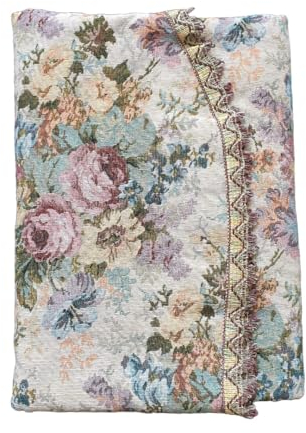 Generisch Generico Tischdecke Gobelin mit Blumenmuster (oval 160 x 240)