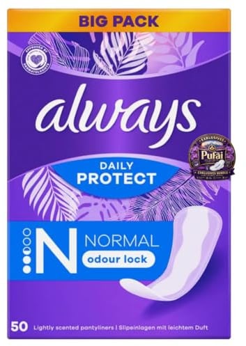 Daily Expert Protect Slipeinlagen Normal mit Duft Big Pack Binden Pads Damenbinden 48 STÜCK