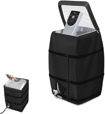 Collect Light Warmwasserbereiter Pumpenabdeckung,Abdeckung für Whirlpool-Spa-Heizung, 600D Polyester Canvas mit,wasserdicht, staubdicht, für Whirlpools, isolierte Pumpenabdeckung für Outdoor-Badewanne