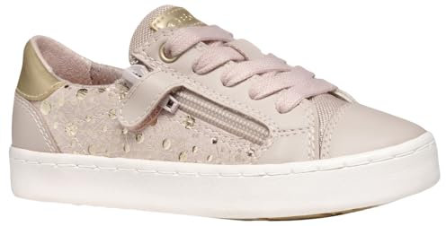 Geox J Kilwi Girl A Basket, Lt Rose/Platinum, 32 EU