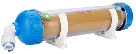 NONDK Filtro 'acqua di ricambio, alloggiamento T33 ricaricabile, filtro 'acqua di riempimento artigianale con resina a scambio ionico, osmosi inversa trasparente