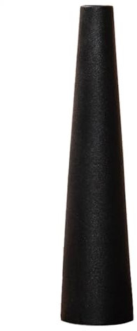Jarrón negro de cerámica esmerilada con tallo único, jarrón de flores delgado, pequeño brote, jarrón floral decorativo para decoración del hogar, centros de mesa para mesa u oficina
