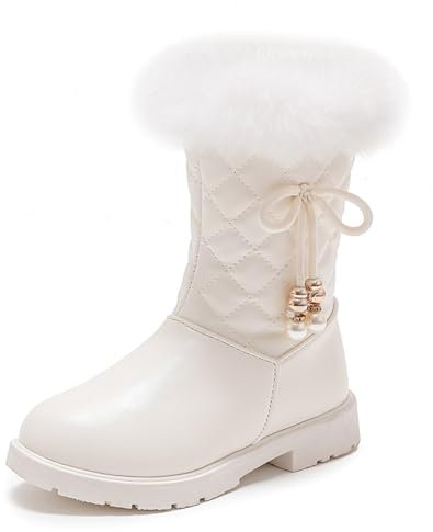 Regali San Valentino Stivali Neve Bambina Stivali Ragazze Ragazzi Invernali Stivali da Neve Impermeabili Caldo Peluche Bambini Stivaletti All'aperto Antiscivolo Scarpe Trekking Scarpe Bimbo Invernali