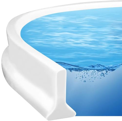 Qudubuy 79 Inch Shower Water Barrier, Silicone Wet Room Floor Barrier, Self-Adhesive Bath Splash Guard, Water Retention Strip for Bathroom, Kitchen, Wet and Dry Separation