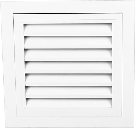 Ventille por aguas, ventilación de cobertizo, ventilación a dos aguas funcionales, 35x35 cm Tamaño externo 29.5x29.5cm Tamaño interno Ventilación de aire de pared Aleación de