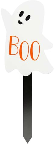 VFM e-Store - Ghost Stake Sign Halloween Decoration Trick Or Treat Party Oranament - 18cm X 13cm White X 1