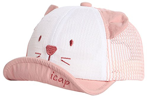 XRDSS Baby Junge Mädchen Schirmmütze Kappe Mesh Trucker Baseball Cap (Rot, 1-3 Jahre)